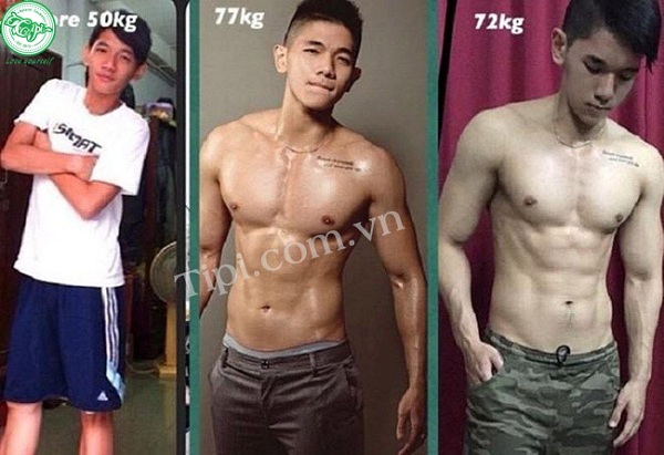 lột xác nhờ tập gym