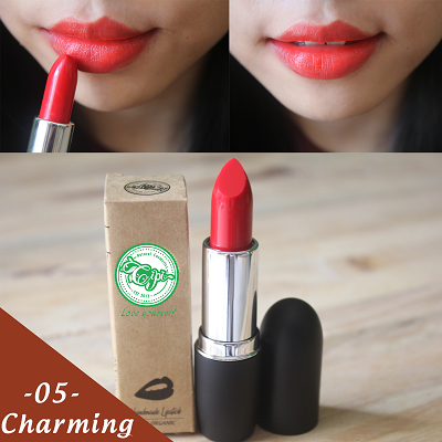 Ms05- Charming : Sắc đỏ kiêu kì kết hợp cùng sắc hồng khiến màu đỏ hồng vừa mang lại quyến rũ vừa tôn lên được nét nữ tính sẽ giúp khuôn mặt các nàng đầy sức sống và rạng rỡ hơn.