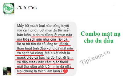 phản hồi mask diếp cá