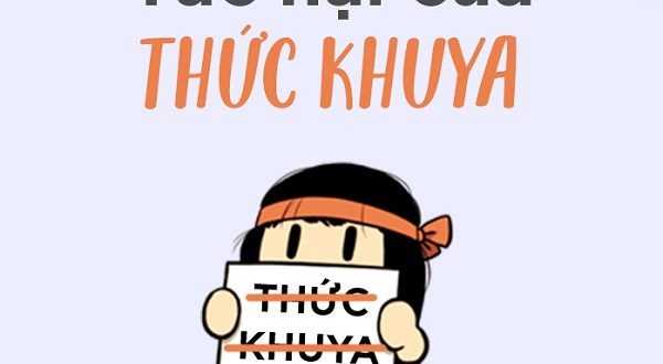 tác hại của thức khuya