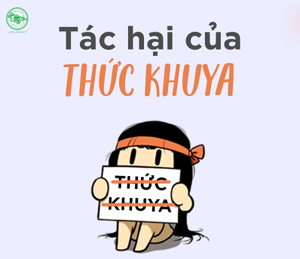 tác hại của thức khuya