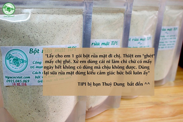 phản hồi bột rửa mặt 2