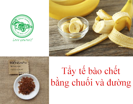 tẩy da chết bằng chuối