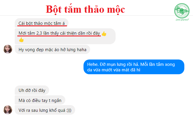 phản hồi bột tắm 1