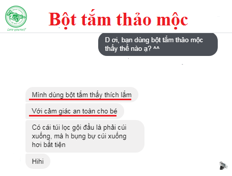 phản hồi bột tắm 2